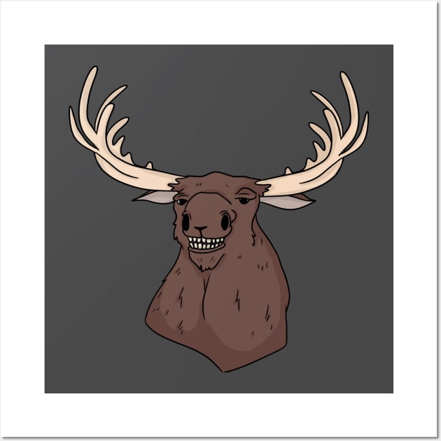 Stupid Moose Face Wall Art by Midwest Magic Cleaning